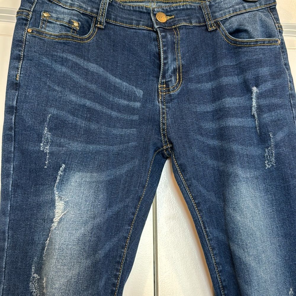 Egs California Flare distressed released hem jeans - Picture 4 of 11